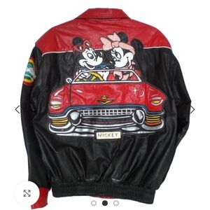Vintage Leather Disney Jacket - Reversible